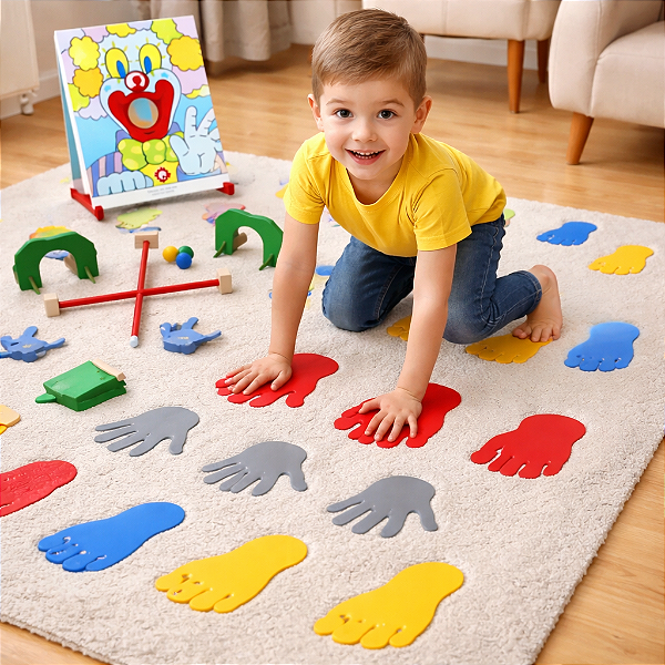 Brinquedo Educativo Linha Movimento 2 Sensoriais E Corporais 65 Peças - Carlu