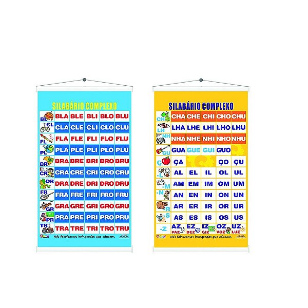 Brinquedo Educativo Painel Alfabeto Silabário Complexo