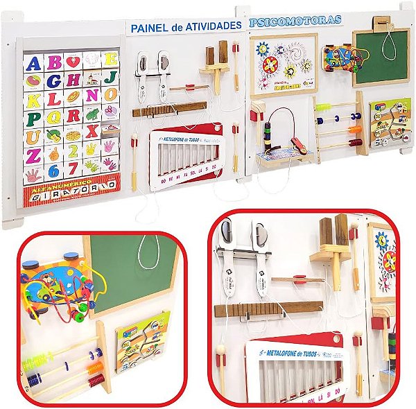 Painel de Atividades Psicomotoras 11 Atividades - CARLU