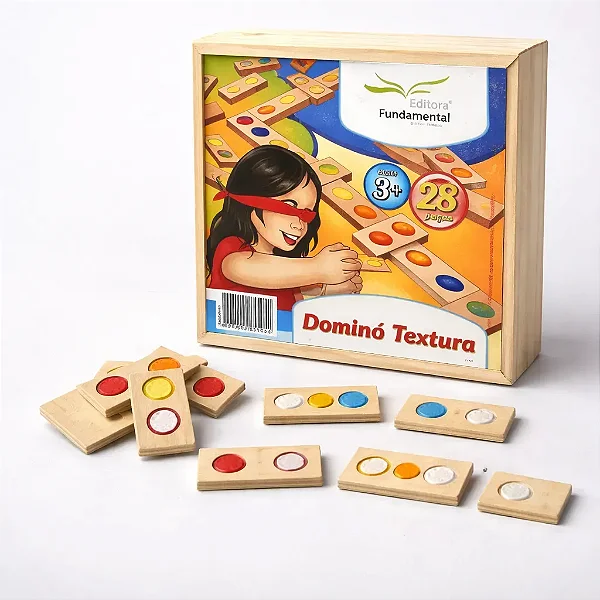 Brinquedo Educativo Dominó Textura - Fundamental