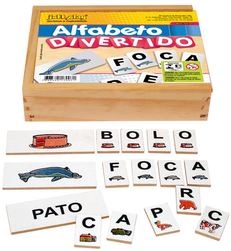 Jogo Educativo Alfabeto Divertido Com 60 Peças