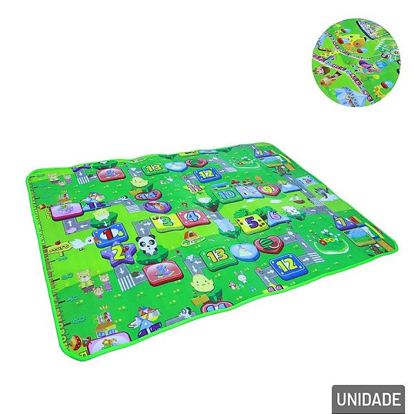 Tapete Tatame Dobráve Infantil 120x180cmx6mm Colorido