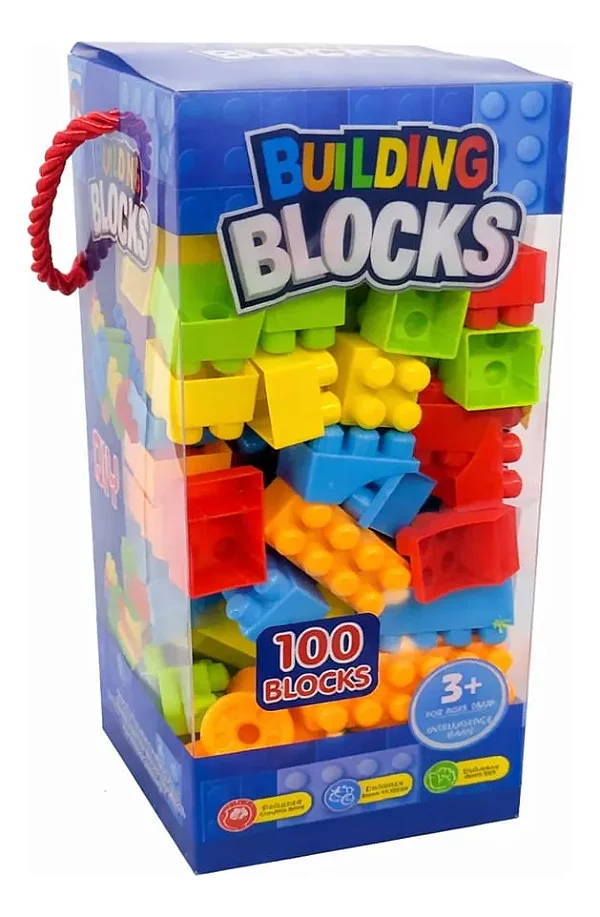 Blocos De Montar 100 Peças Educativo Criativo Infantil