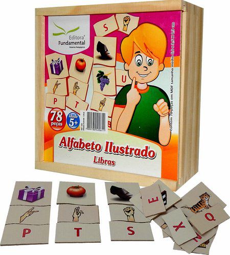 Jogo Educativo Alfabeto Ilustrado Libras - Fundamental