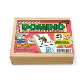 Brinquedo Educativo Dominó Associação De Ideias 28 Peças