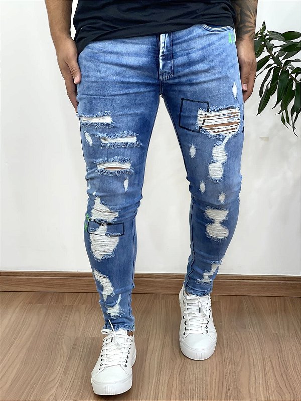 Calça Jeans Super Skinny Média Double X - Jay Jones