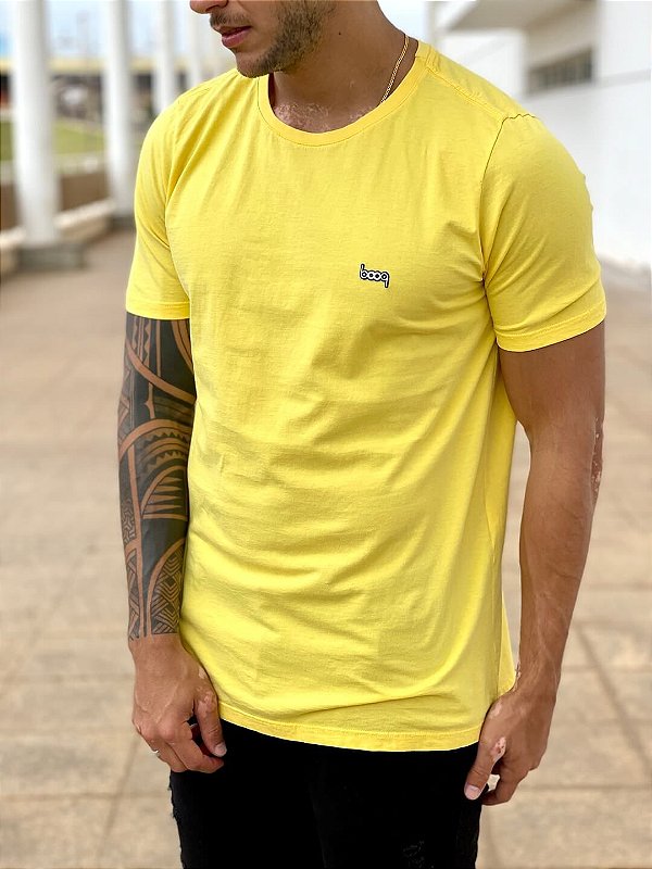 Camiseta Basica Amarela - BOOQ