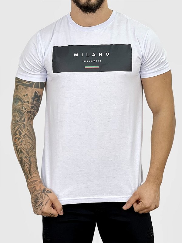 Camiseta Confort Branca Box Silk MILANO - Industries [