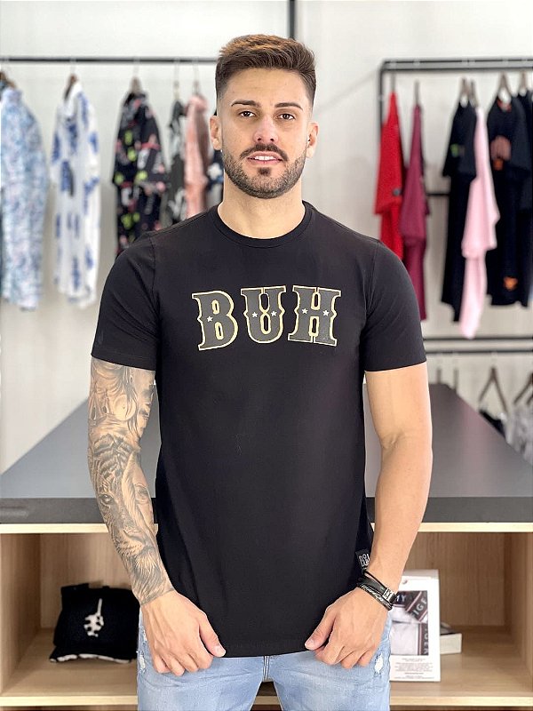 Camiseta Longline Preta Star Tacks - Buh - Imperium Store | Loja de roupas  multimarcas masculina