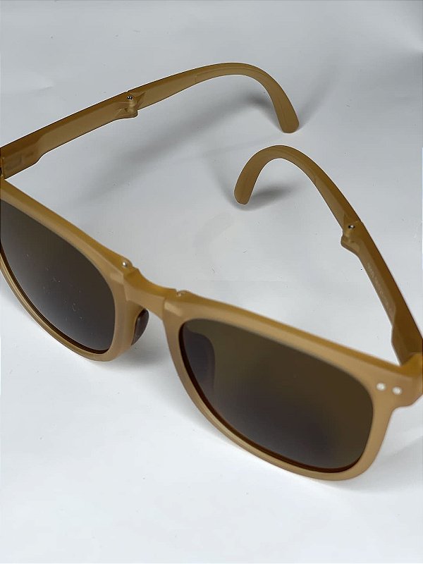 Óculos de Sol Masculino Versão Dobrável Caramelo %