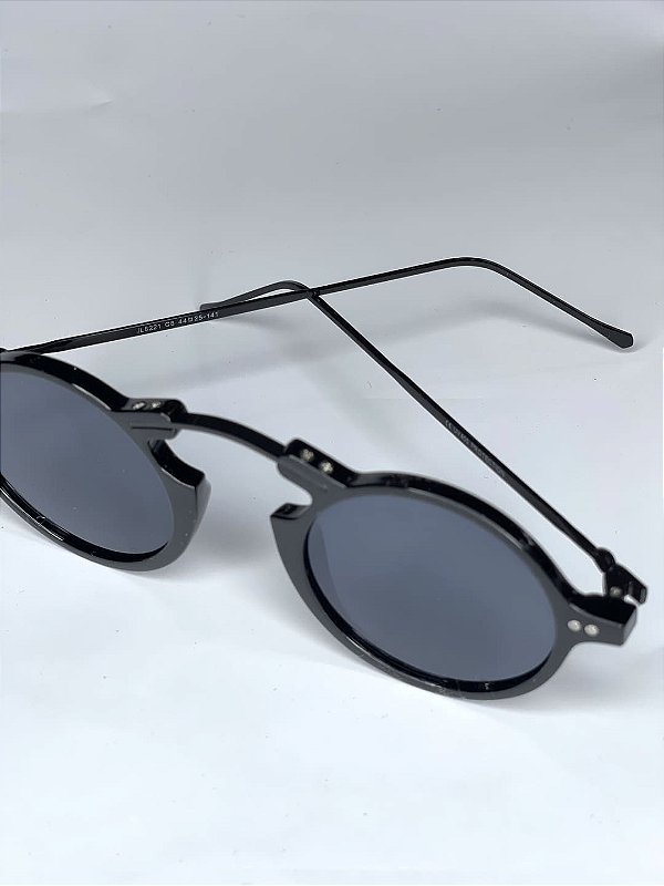 Óculos de Sol Masculino Black Centro Arqueado Limited  %