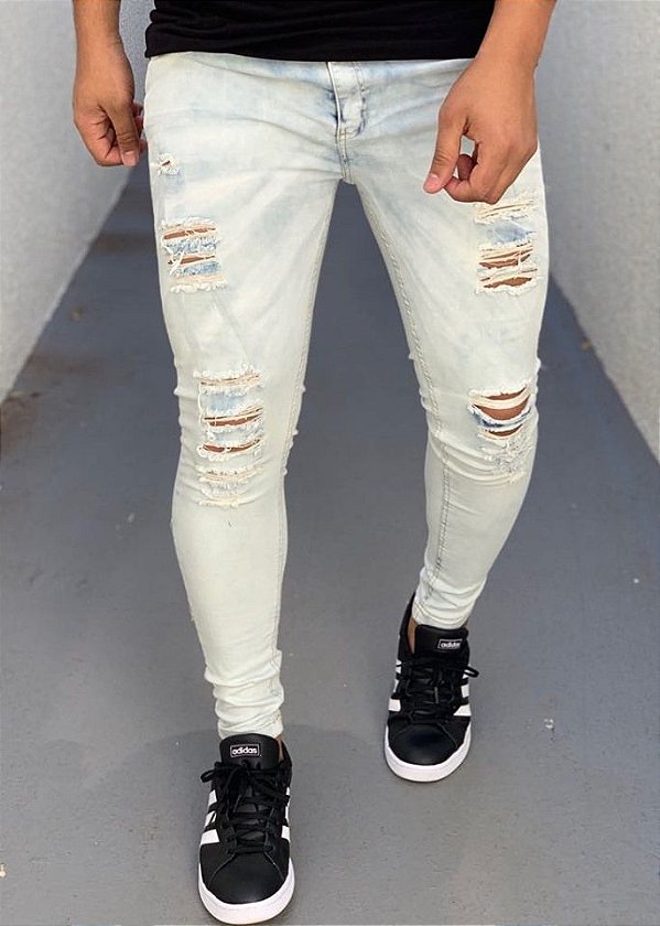 Resultado de imagem para calça jeans lavagem clara moda masculina