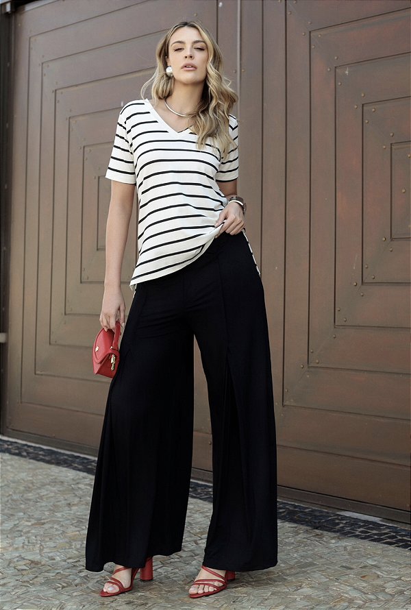 Calça Pantalona Denver Preto