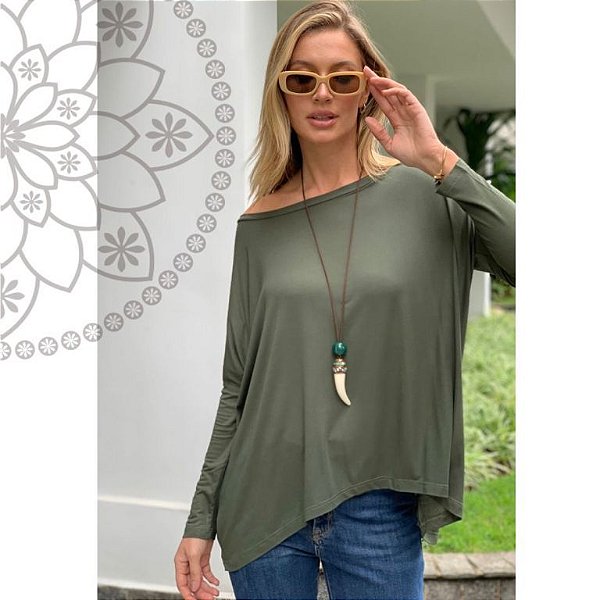 Blusa Boule Manga Longa Militar