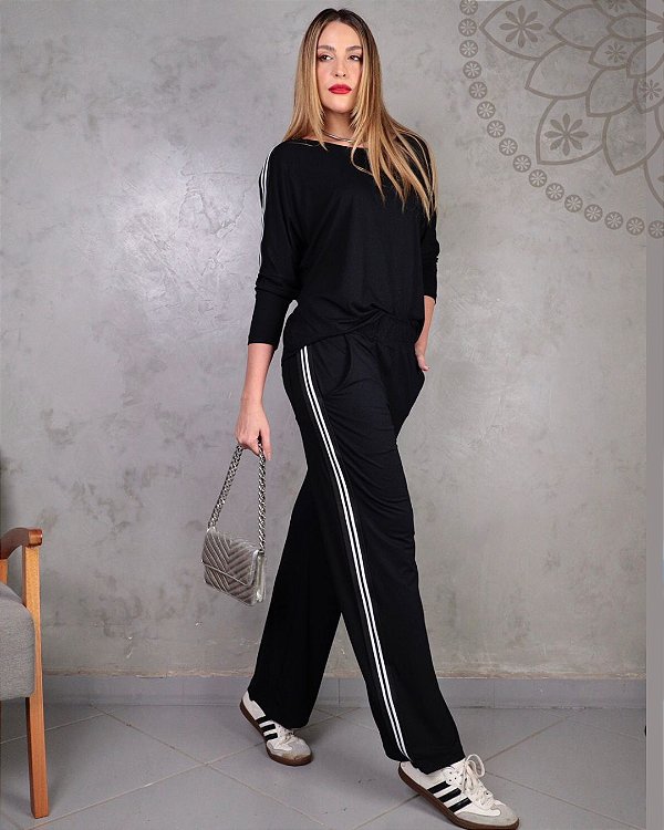 Conjunto Bologna Preto