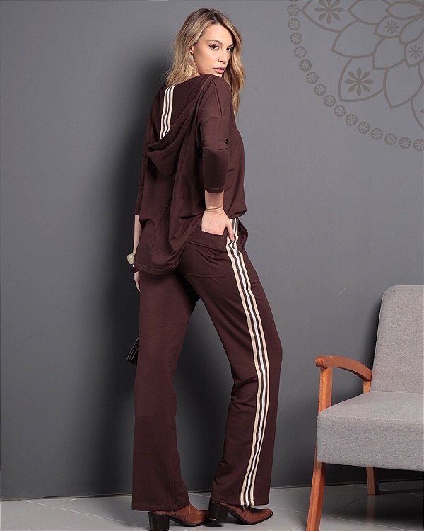 Conjunto Moletinho Quebec- Marrom