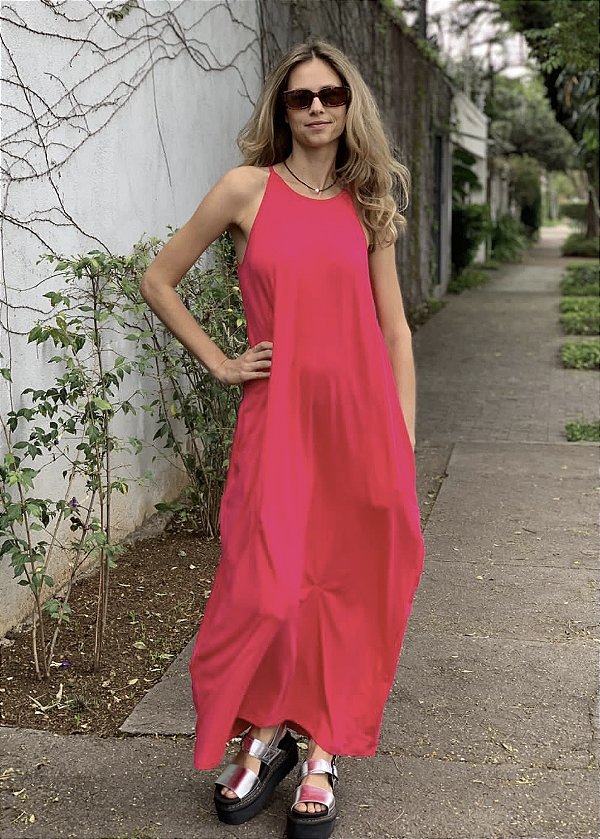 Vestido Jasmim Coral