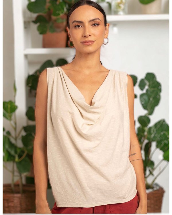 Regata Francesa 2 em 1 - Off White - 100% Algodão