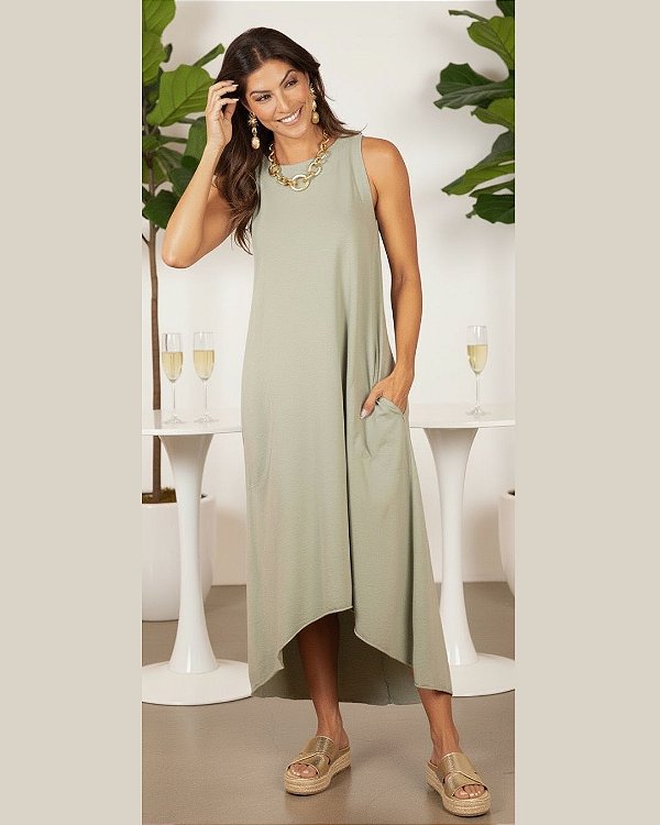 Vestido Pipa 100% algodão MENTA