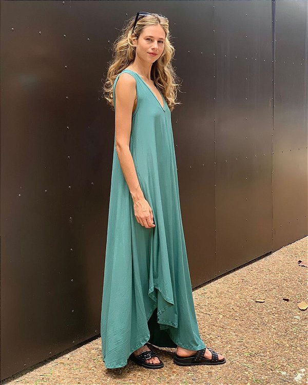 Vestido Monise Verde mar
