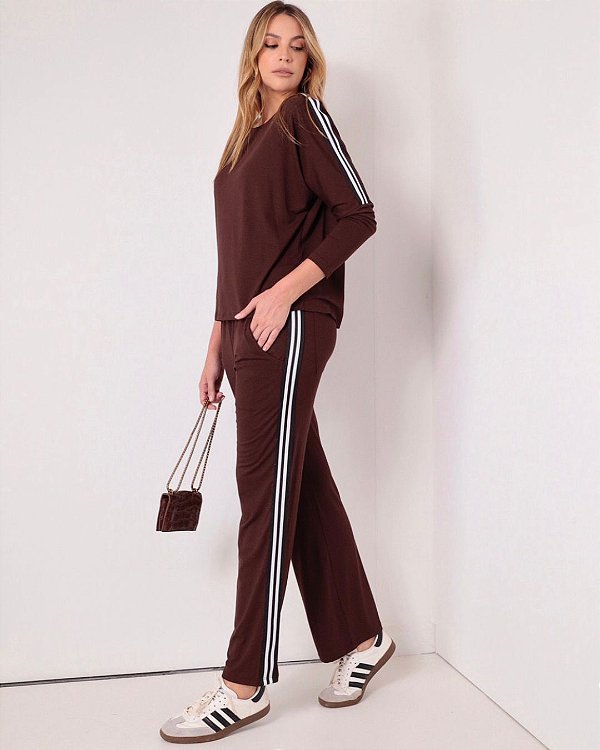 Conjunto Bologna Marrom