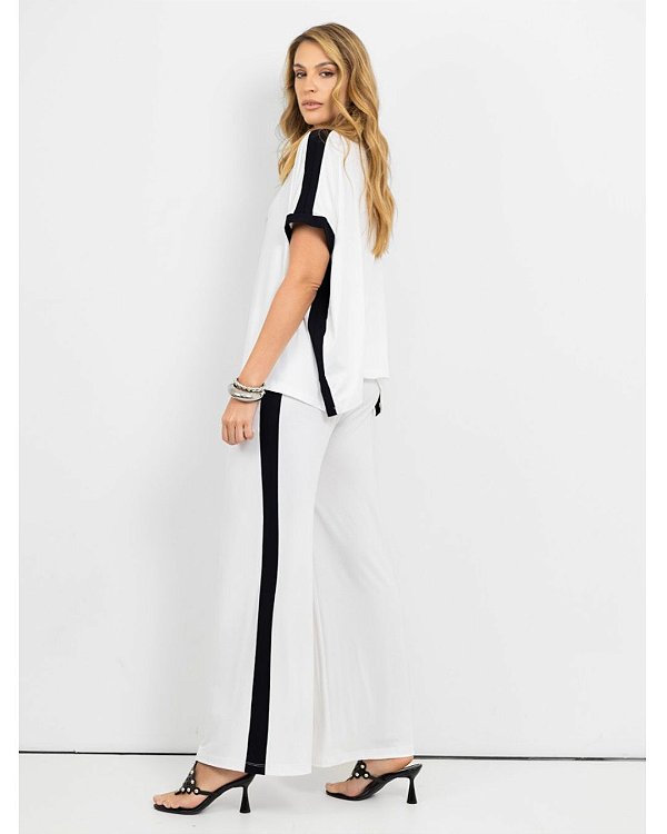 Conjunto Turim Branco feminino casual confortável