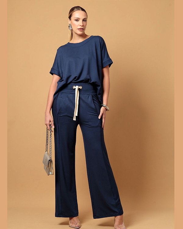 Conjunto Toscana Marinho Moletinho