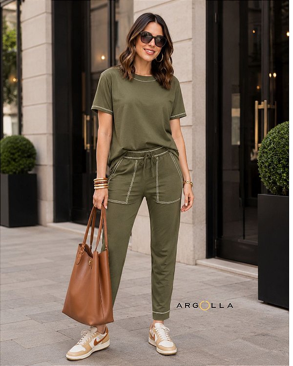 Conjunto Lion MILITAR Malha Viscose Elastano