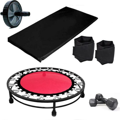 Kit Treino - Colchonete,Mini-Jump,Rolo,Caneleira,halter 3kg