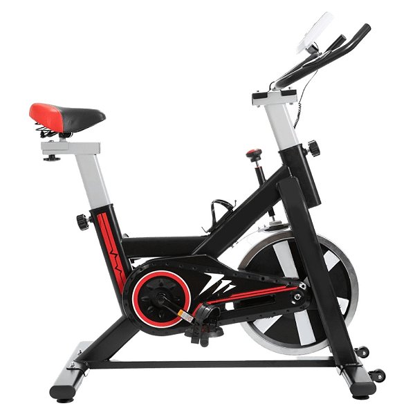 Bicicleta Spinning - Cor: Preto/Vermelho