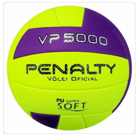 Bola Penalty Vôlei VP 5000 X - Cor Amarelo com Roxo