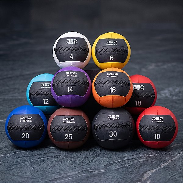 Bolas Wall Ball Rep Fitness- Pesos Libras de 4lb a 30lb