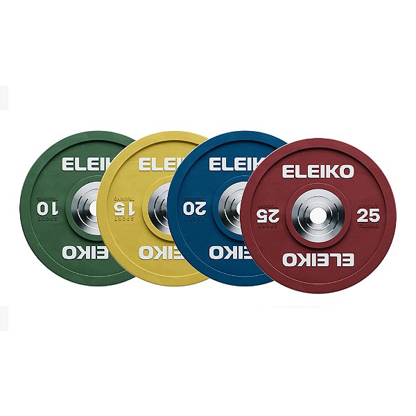 Jogo 140kg Anilhas Eleiko Sport Training Plates Coloridas