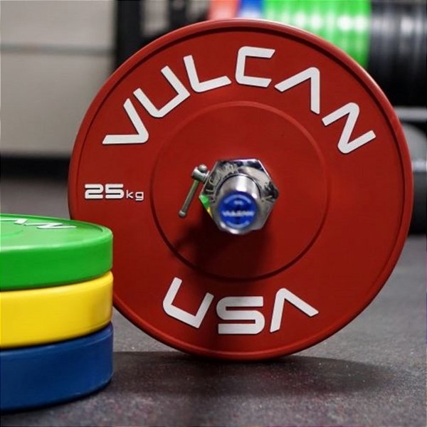Jogo 140kg Anilhas Vulcan Coloridas Training Plates - pares
