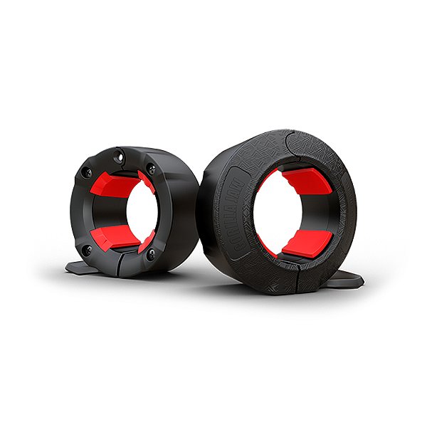 Presilha Barra Olímpica GorillaJaw - 2" (50mm) - par - Cor Preto com vermelho