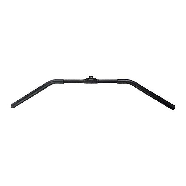 Puxador Preto Pulley Frente Curvo 1,2 mt com Manopla e Giro