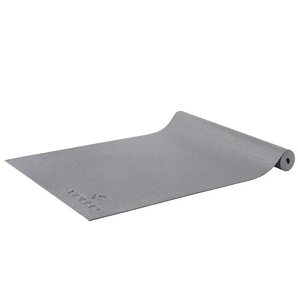 Tapete para Yoga Vollo com Alça para Transporte 4mm Cinza