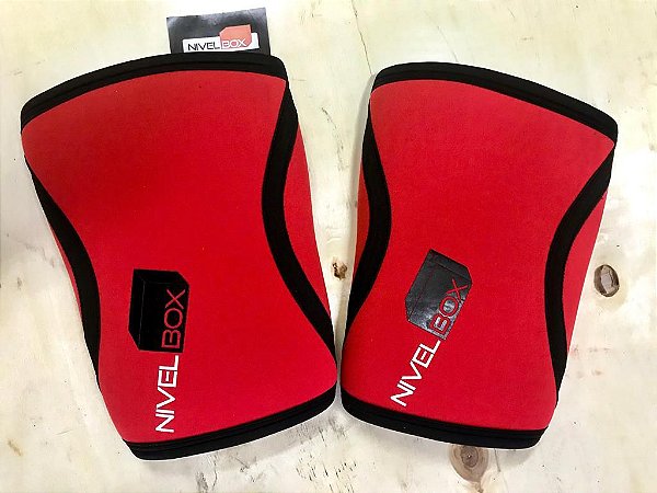 Joelheira NIVELBOX - Knee pad 7mm - Vermelho