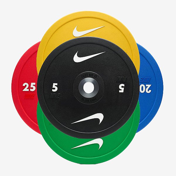 Anilha Olímpica Nike Pro Urethane Colorida Peso Kilos - vendido em pares