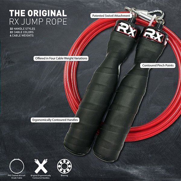 Corda de Pular RX Smart Gear - Fio Vermelho - Ultra 1,8oz - 9'0"
