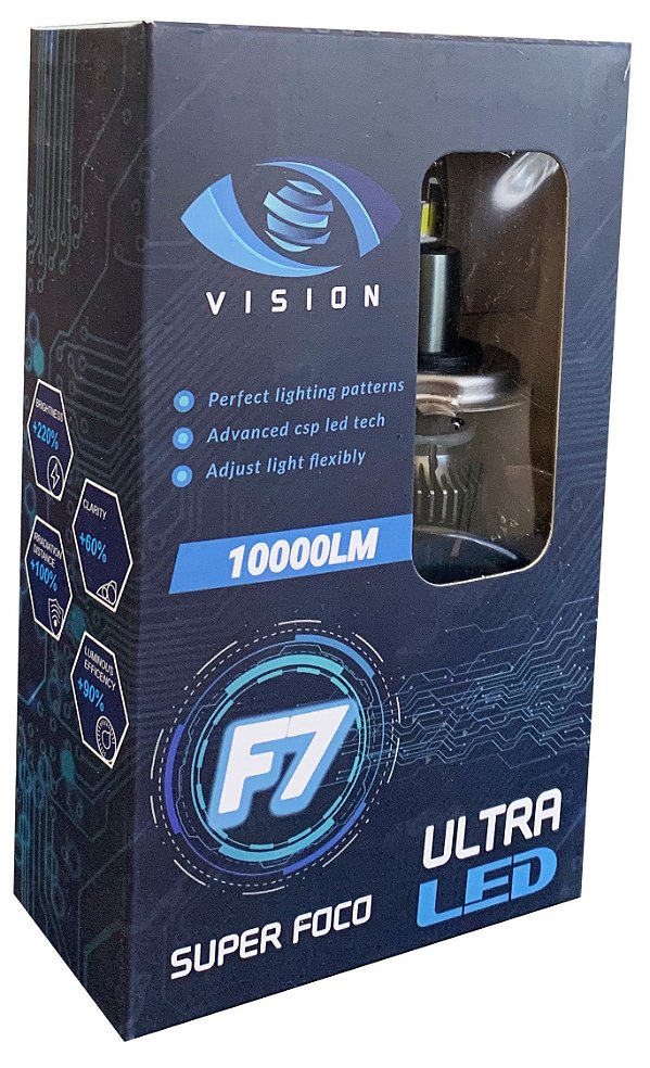 Ultra LED F7 Super Foco 10000 LM Vision
