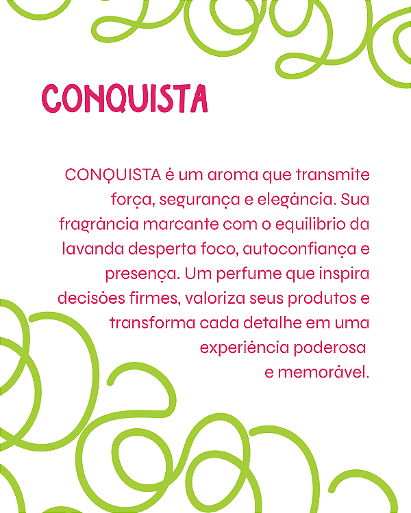 CONQUISTA 100 Ml - MEGA Perfume Para Artesanato e Papelaria - Perfume para Papel