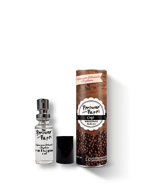 CAFÉ 8 ml - MINI Perfume para Artesanato e Papelaria - Perfume para Papel