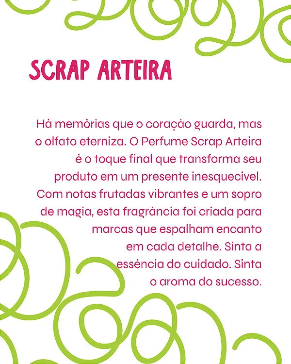 SCRAP ARTEIRA 100 ml - MEGA Perfume para Artesanato e Papelaria - Perfume para Papel