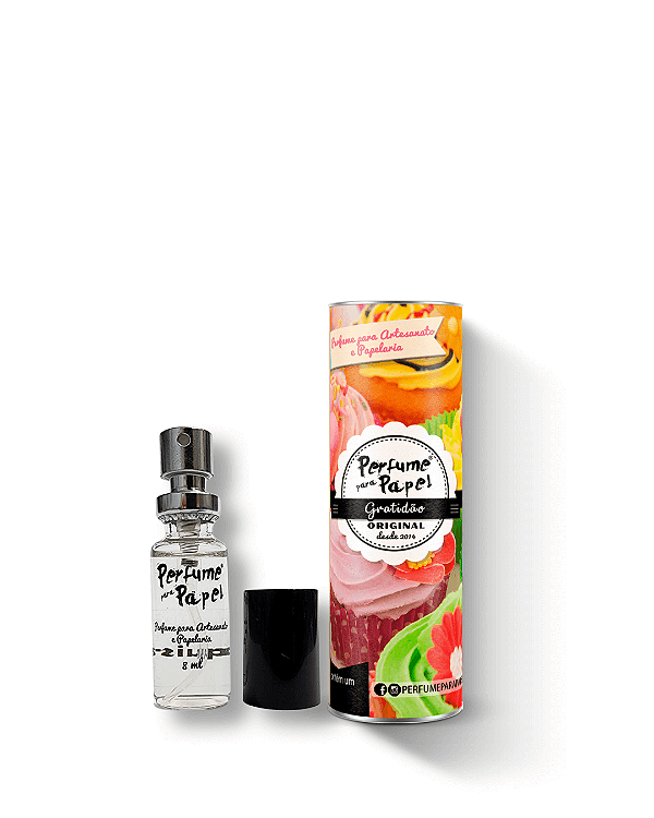 GRATIDÃO 8 ml - MINI Perfume para Artesanato e Papelaria - Perfume para Papel