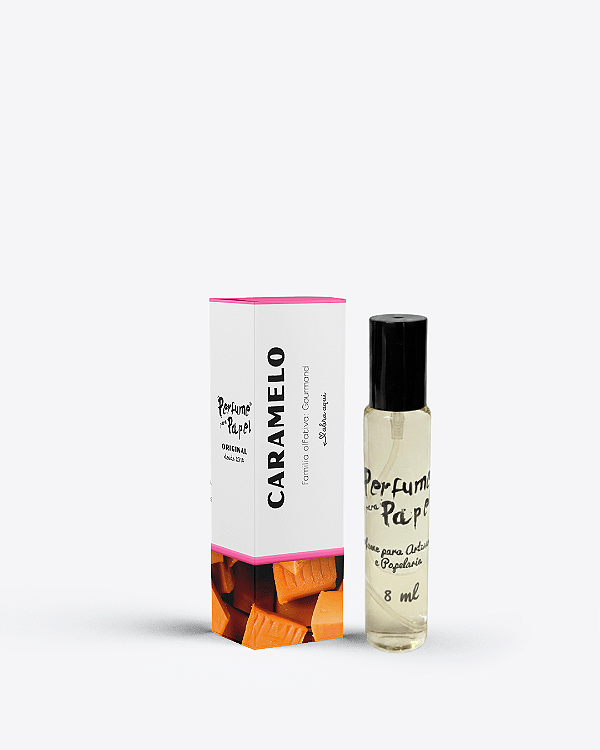 CARAMELO 8 ml - MINI Perfume para Artesanato e Papelaria - Perfume para Papel