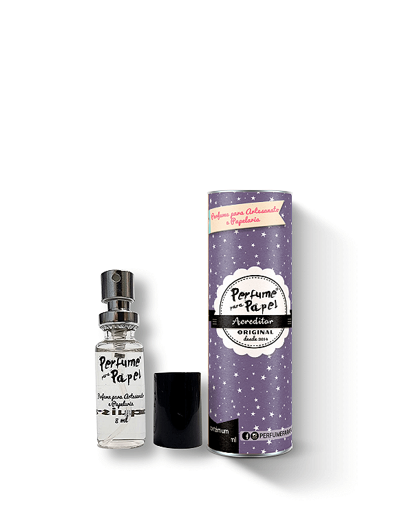 ACREDITAR 8 ml - MINI Perfume para Artesanato e Papelaria - Perfume para Papel