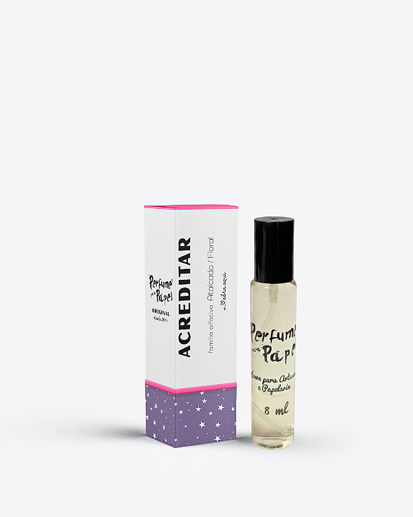 ACREDITAR 8 ml - MINI Perfume para Artesanato e Papelaria - Perfume para Papel