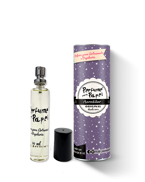 ACREDITAR 30 ml - Perfume para Artesanato e Papelaria - Perfume para Papel