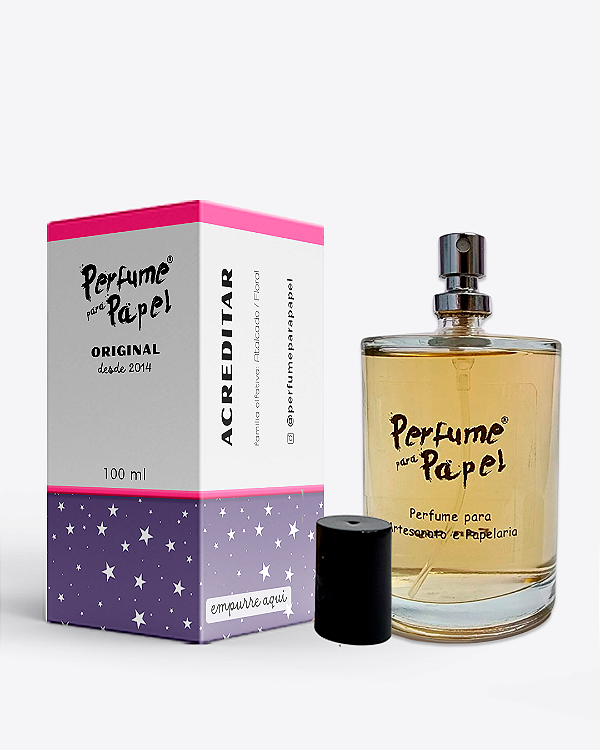 ACREDITAR 100 ml - MEGA Perfume para Artesanato e Papelaria - Perfume para Papel